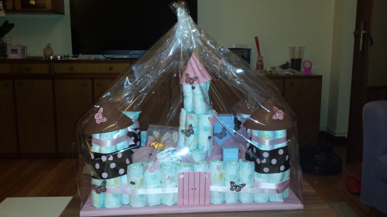 Baby Shower: Castillo de pañales