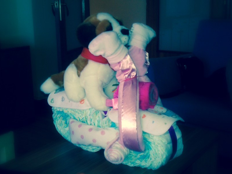 Baby Shower: Moto de pañales